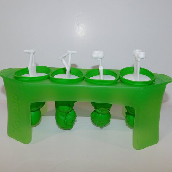 Tovolo Set 4 Zombies Ice Pop Molds Popsicle Makers silcone with Sticks Halloween - Picture 2 of 8